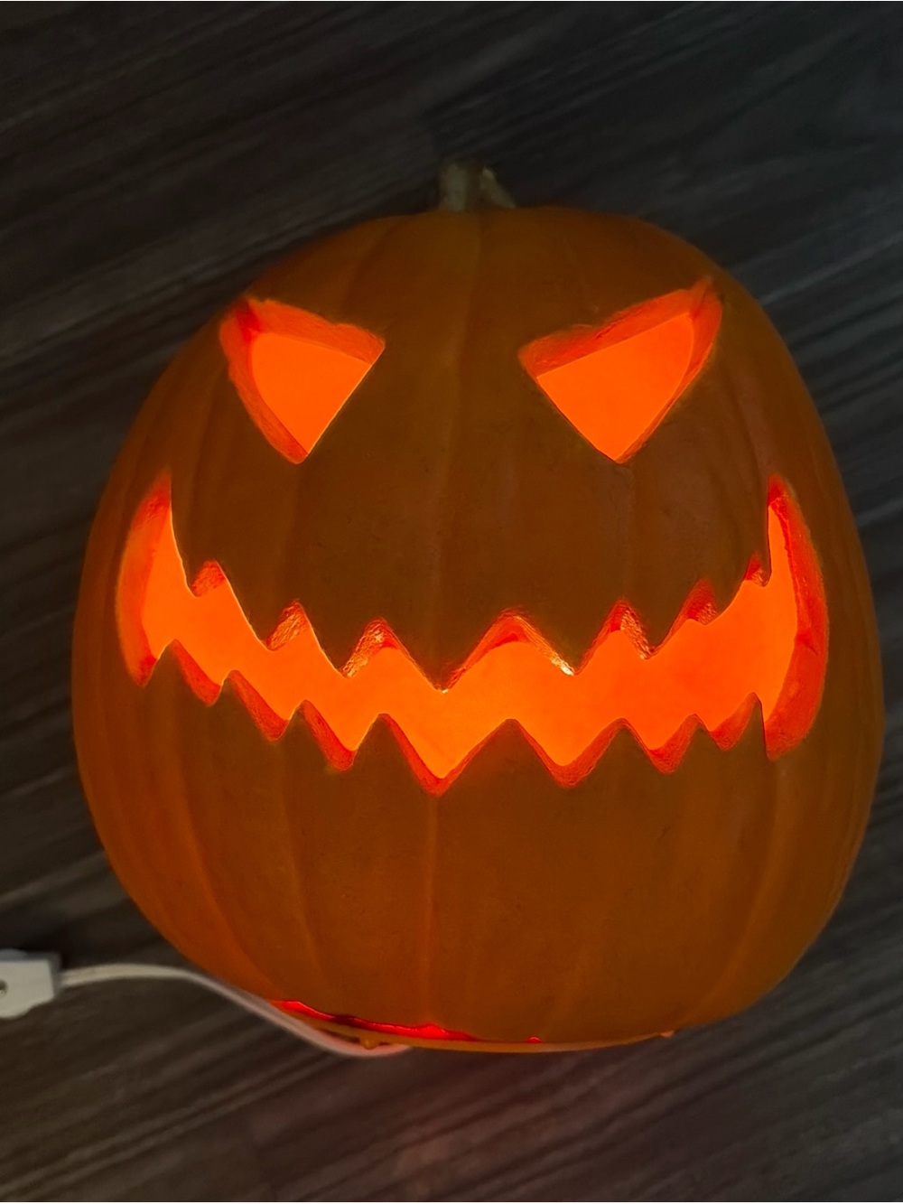 Vintage Trendmasters 1993 Light Up Pumpkin Jack O Lantern Halloween Foam Mold